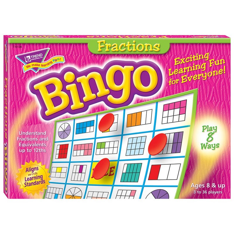 Trend Enterprises Fractions Bingo Game - Image 1